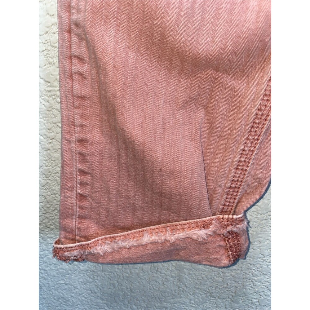 Anthropologie Pilcro pink jeans Cargo Crop carpenter Stretch 25 lagen cottage - Picture 4 of 11